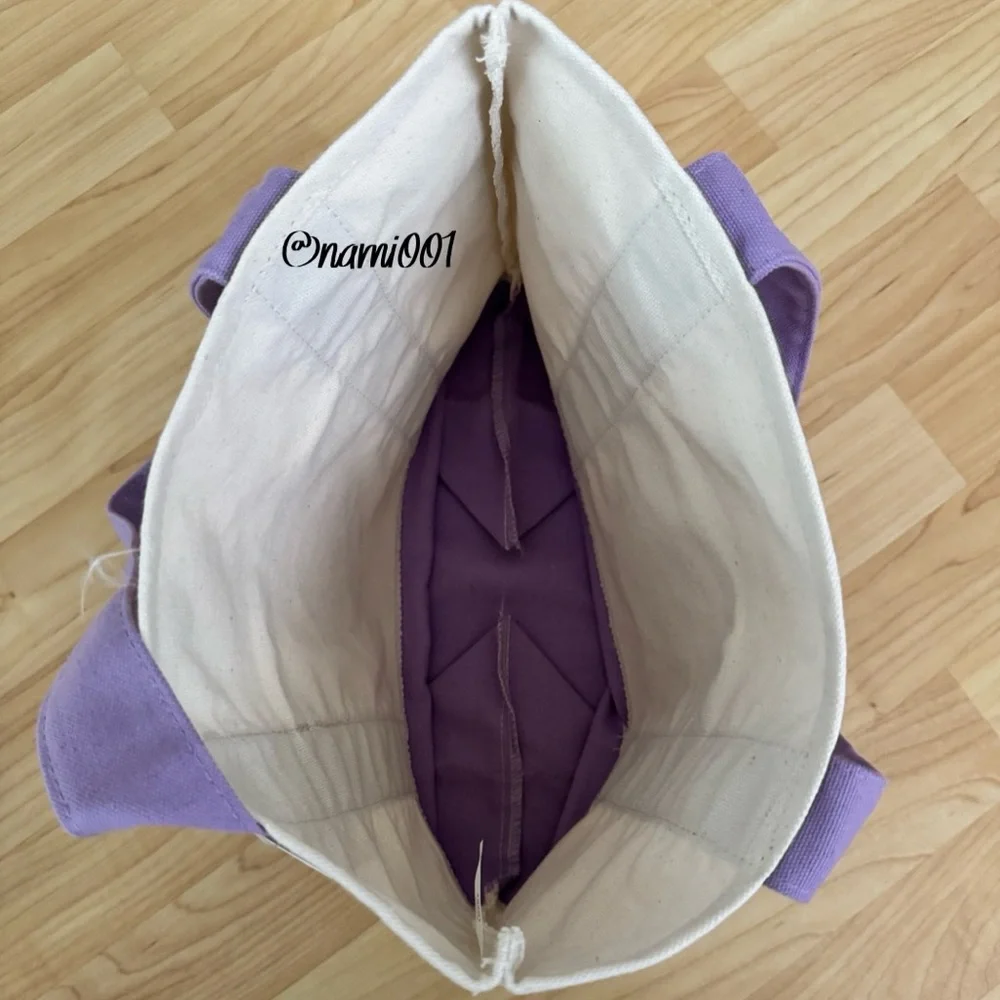 Viral Trader Joe’s Limited Edition Pastel Lavender Mini Canvas Tote - Picture 3 of 3